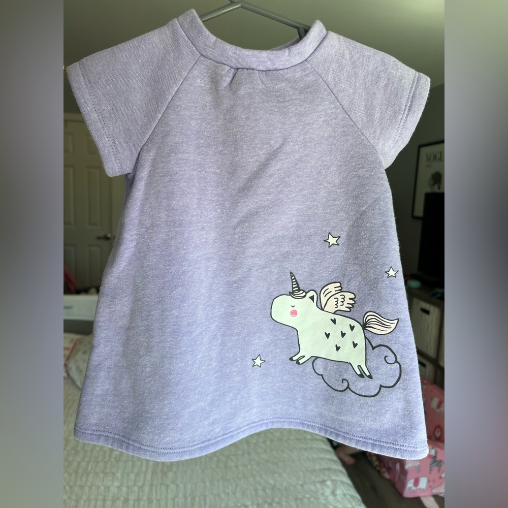 Gymboree Mod Unicorn Baby Dress 6-12M GUC - Picture 7 of 9